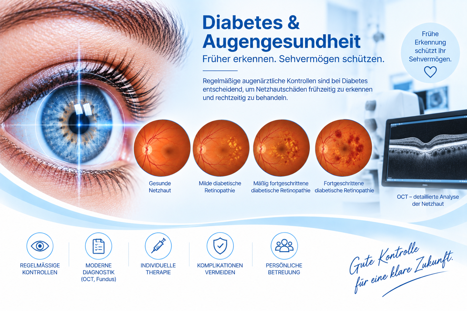 Diabetic eye examination Vienna